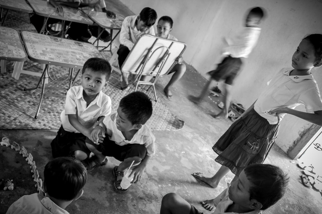 Écoliers au Cambodge